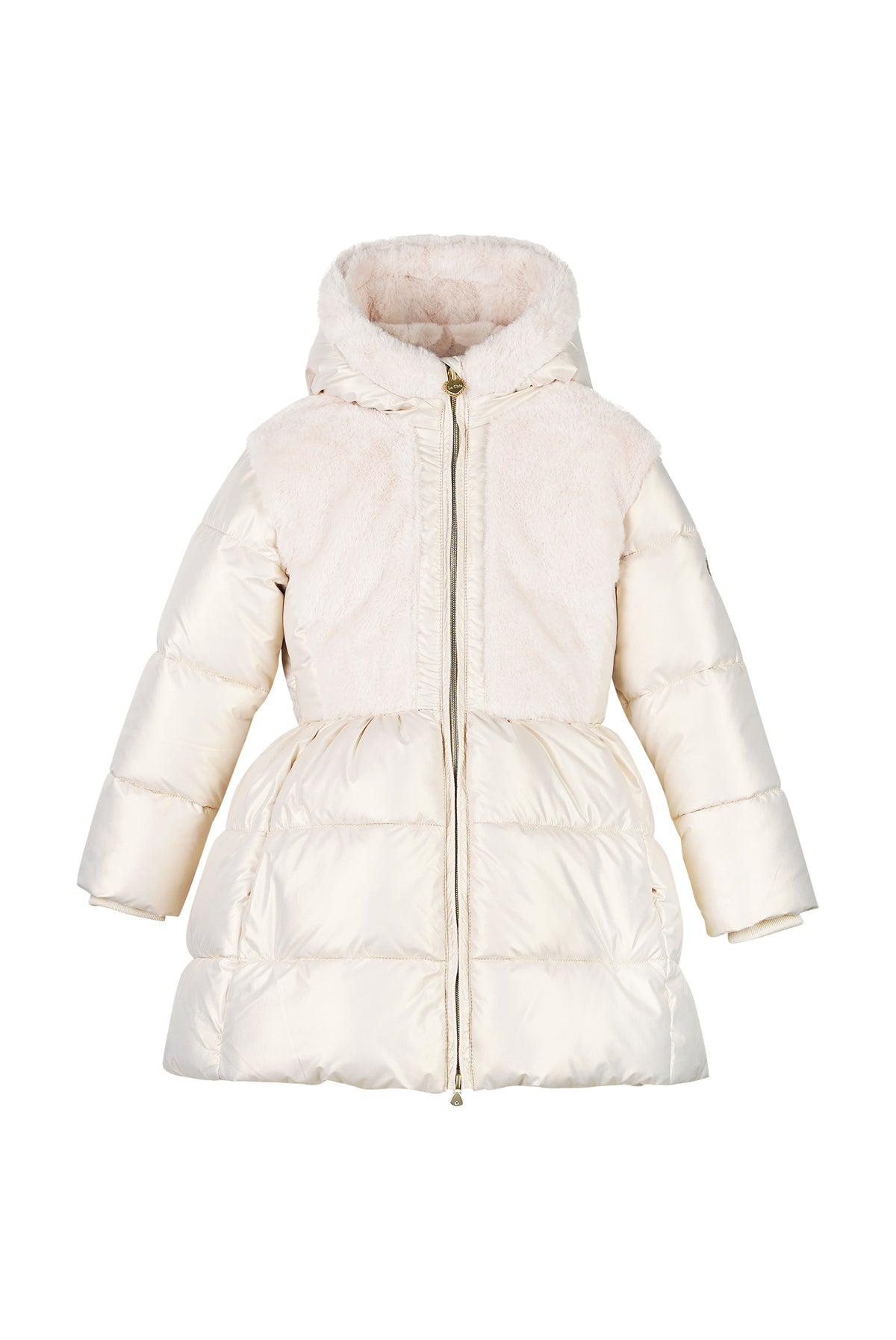 ♥ BLOOM ♥ winterjas met bont-lijf *Off-White*
