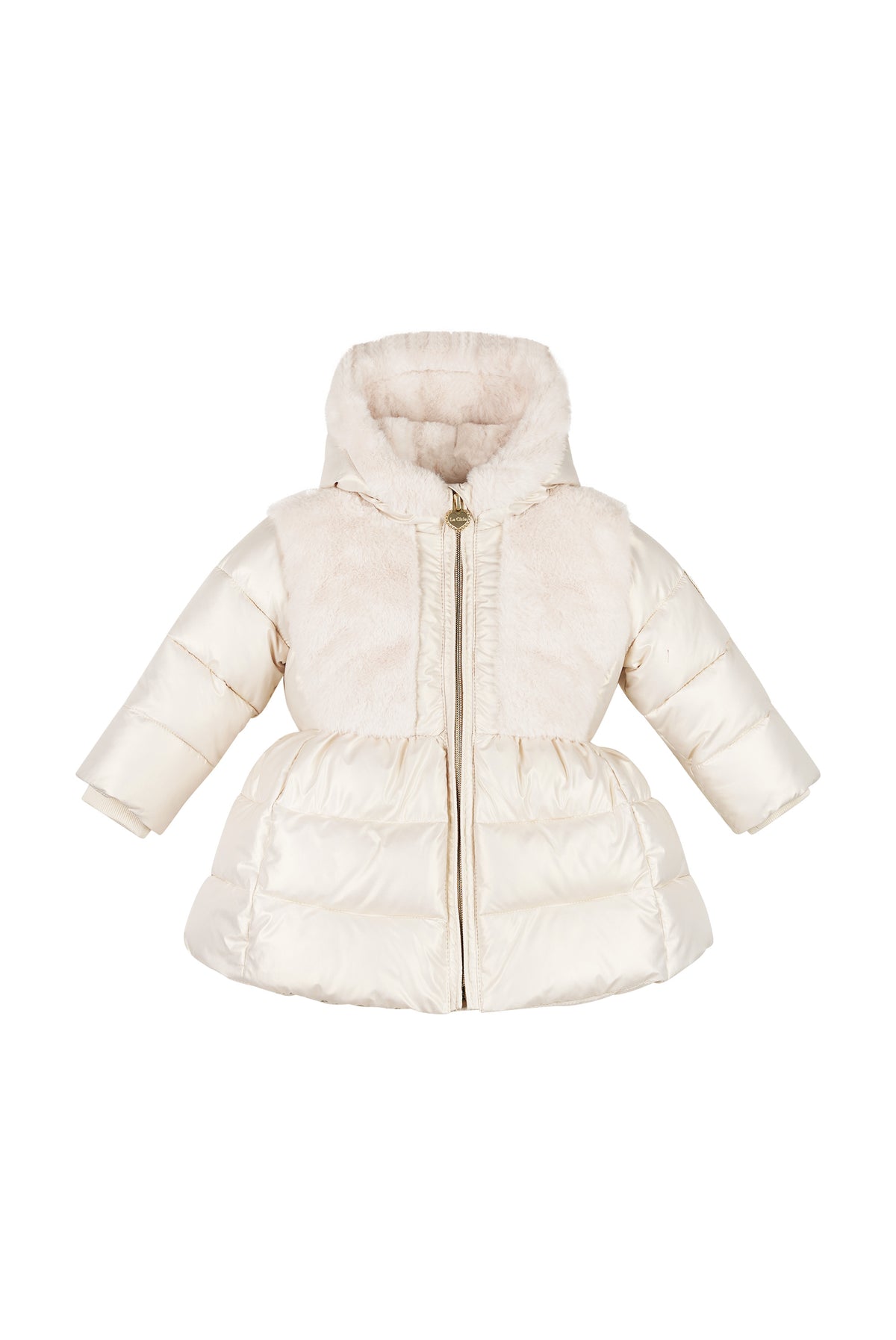 ♥ BLOOMY ♥ winterjasje met bont-lijf *Off-White*