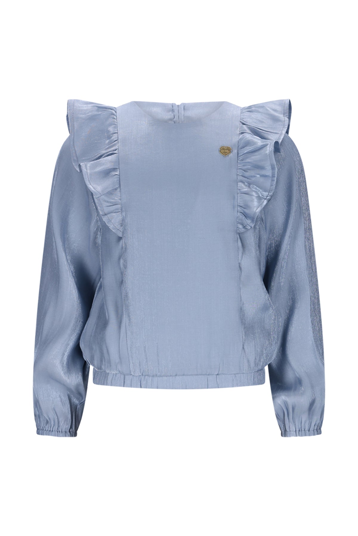 ♥ EVERY ♥ blouse with ruffles *Blue*