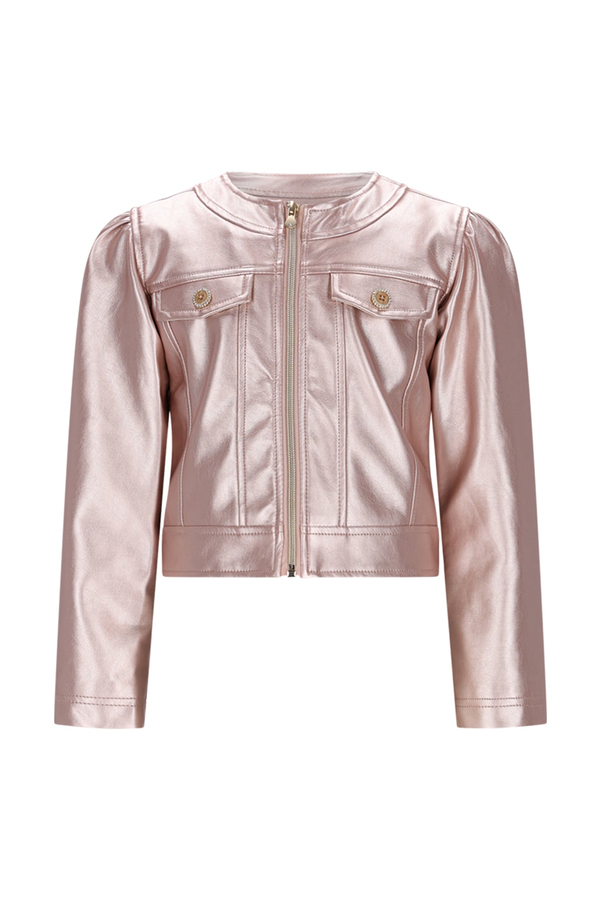 AMOUR faux leather jacket *Pink*