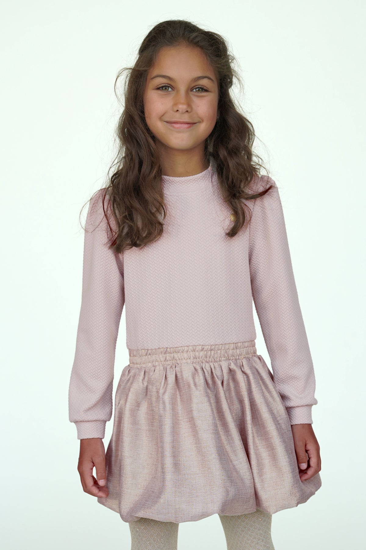 ♥ SALLOON ♥ ballon-rok jurk *Beige*