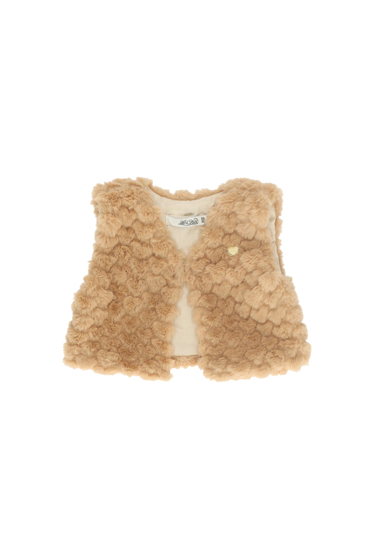 ♥ ELOISY ♥ furry vest *Beige*