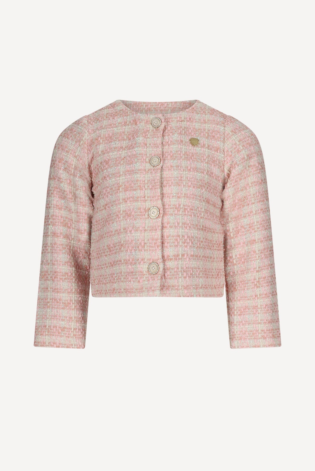 AMSY tweed jasje. Pink Symphony