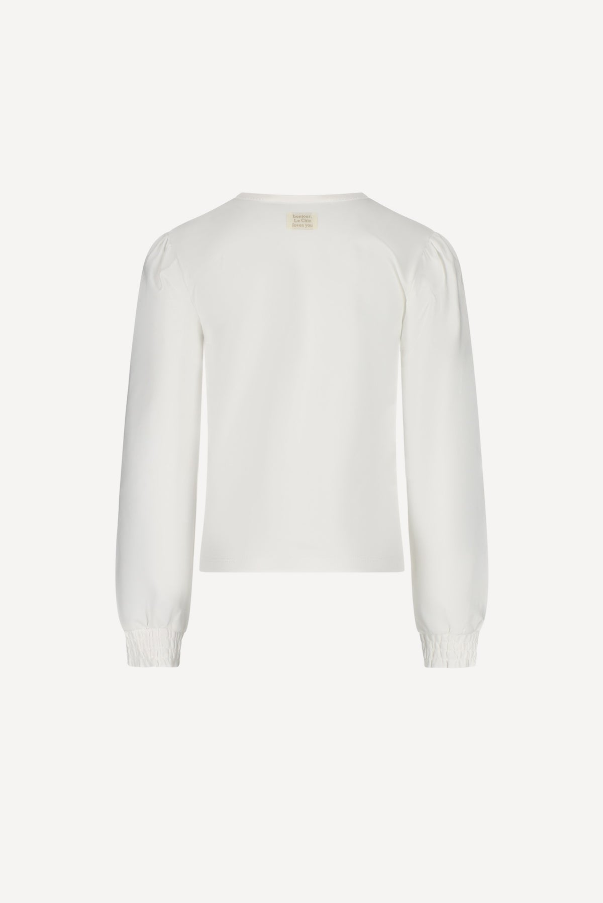 NONSY strik print T-shirt. Off White