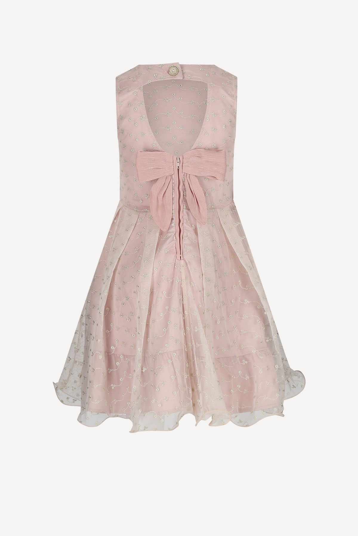 SOLUNA jurk met open rug. Pink Symphony