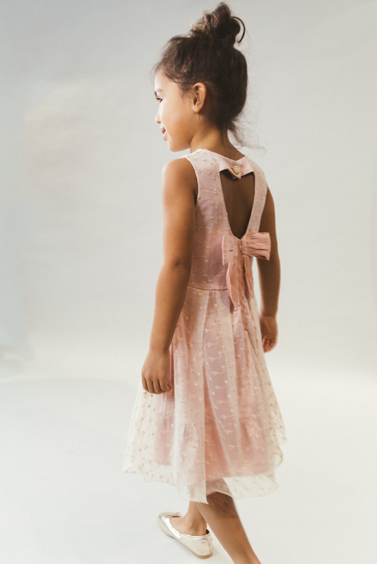 SOLUNA Kleid mit offenem Rücken. Pink Symphony