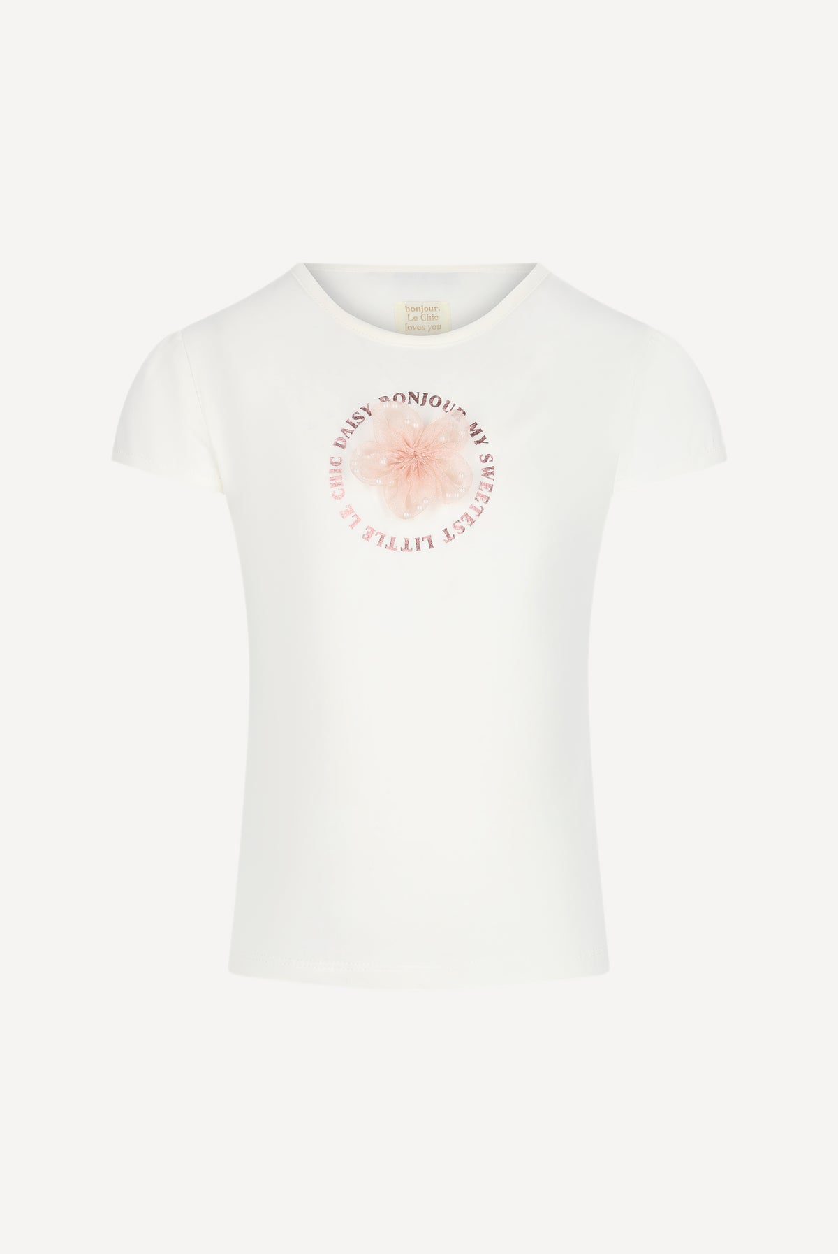 NOMMY floral T-shirt. Off White