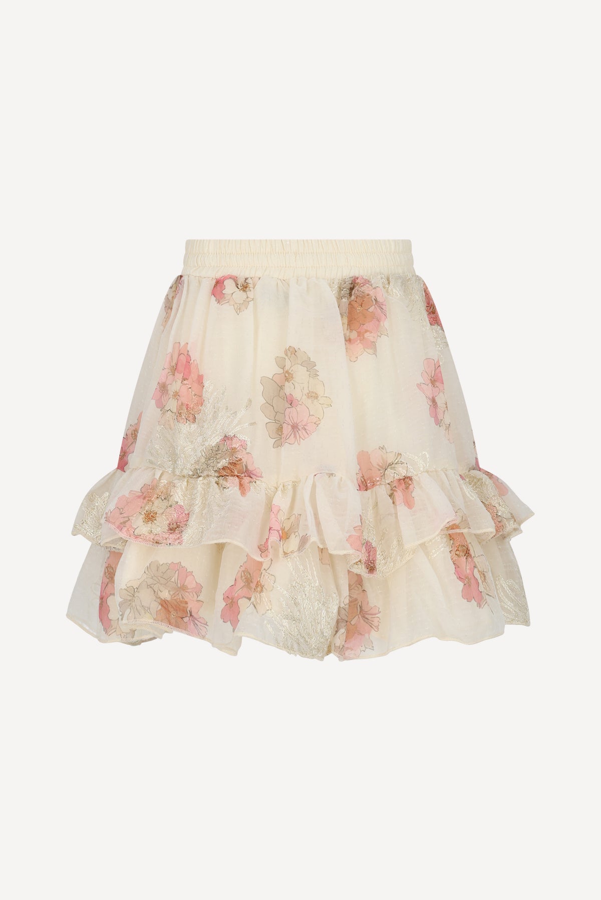 TAMAR summer skirt. Off White Bouquet