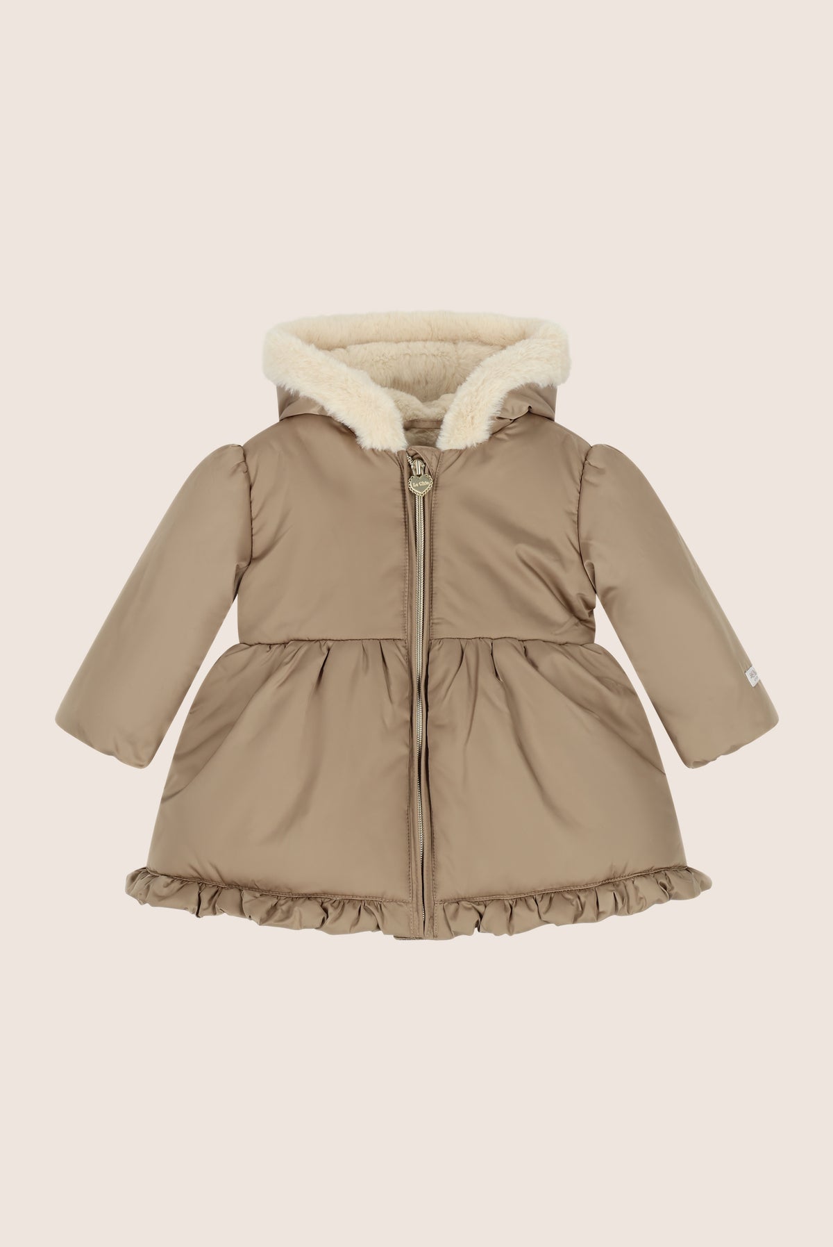 BELLY ruffle winterjasje - Dark Champagne