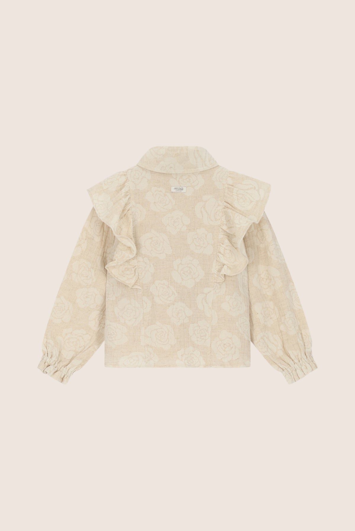 EMAE Bluse mit großen Rüschen - Dune Blossoms