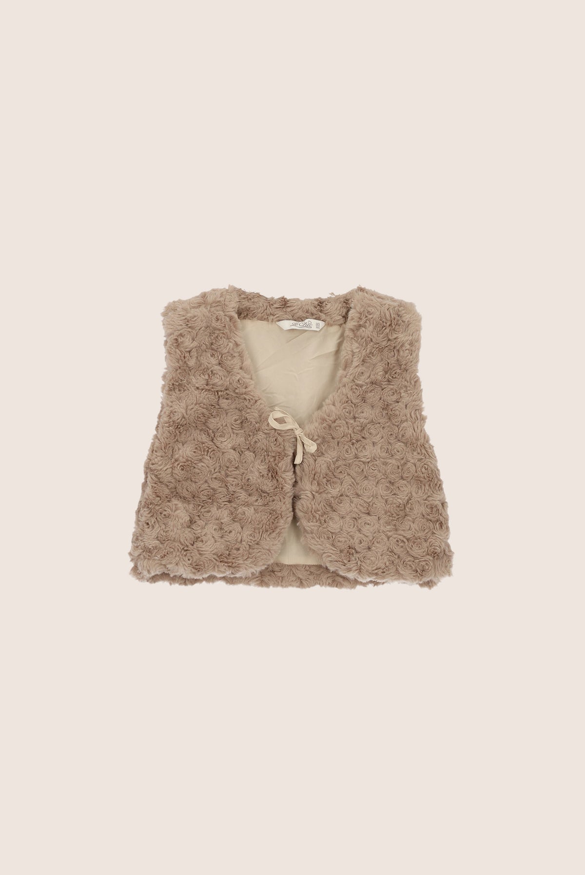 ELOSA furry gilet - Dune