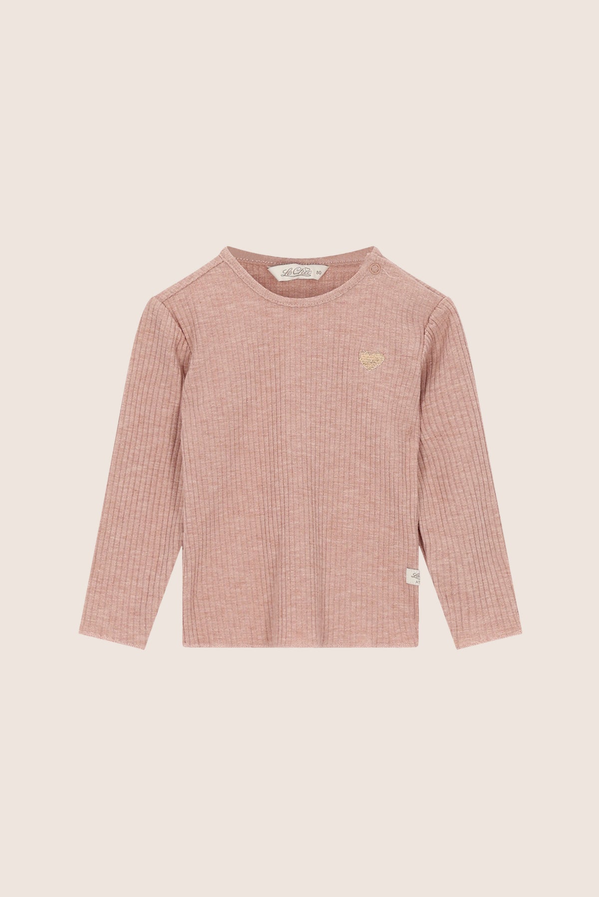 NOVAY rib longsleeve - Victorian Pink