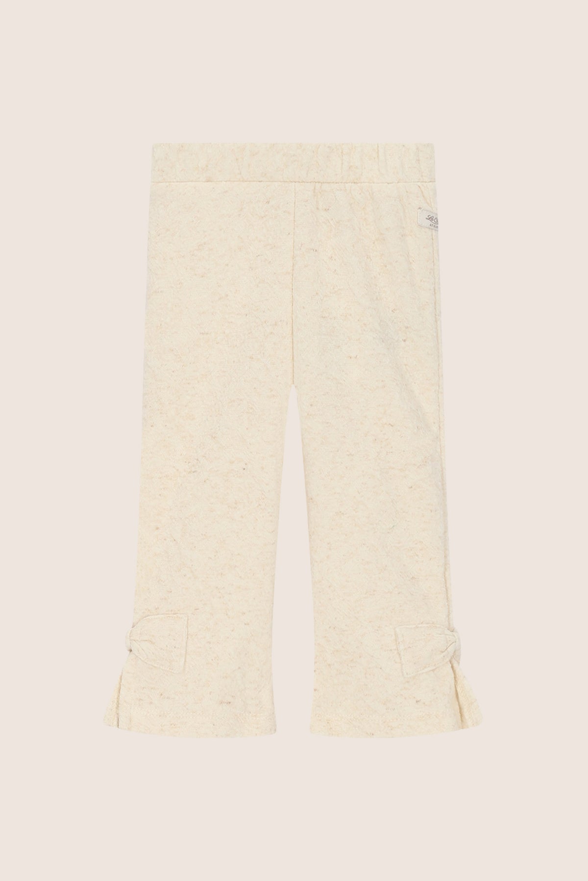DARY flared broekje met strikken - Beige Melee