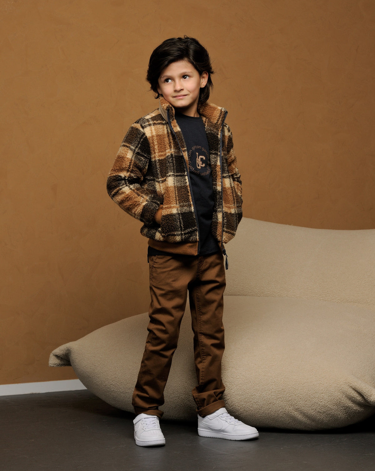 ◘ DEAN ◘ pantaloni in twill elasticizzato *Toffee*