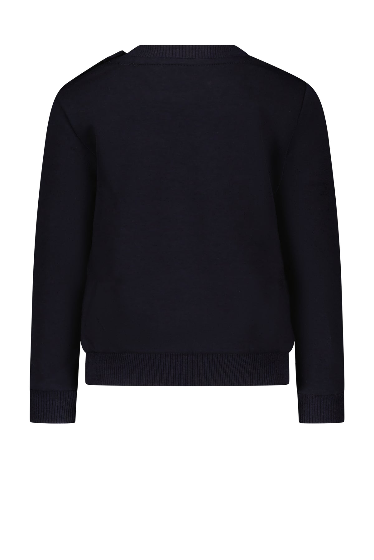 ◘ ONNO ◘ check & applique sweater *Navy*