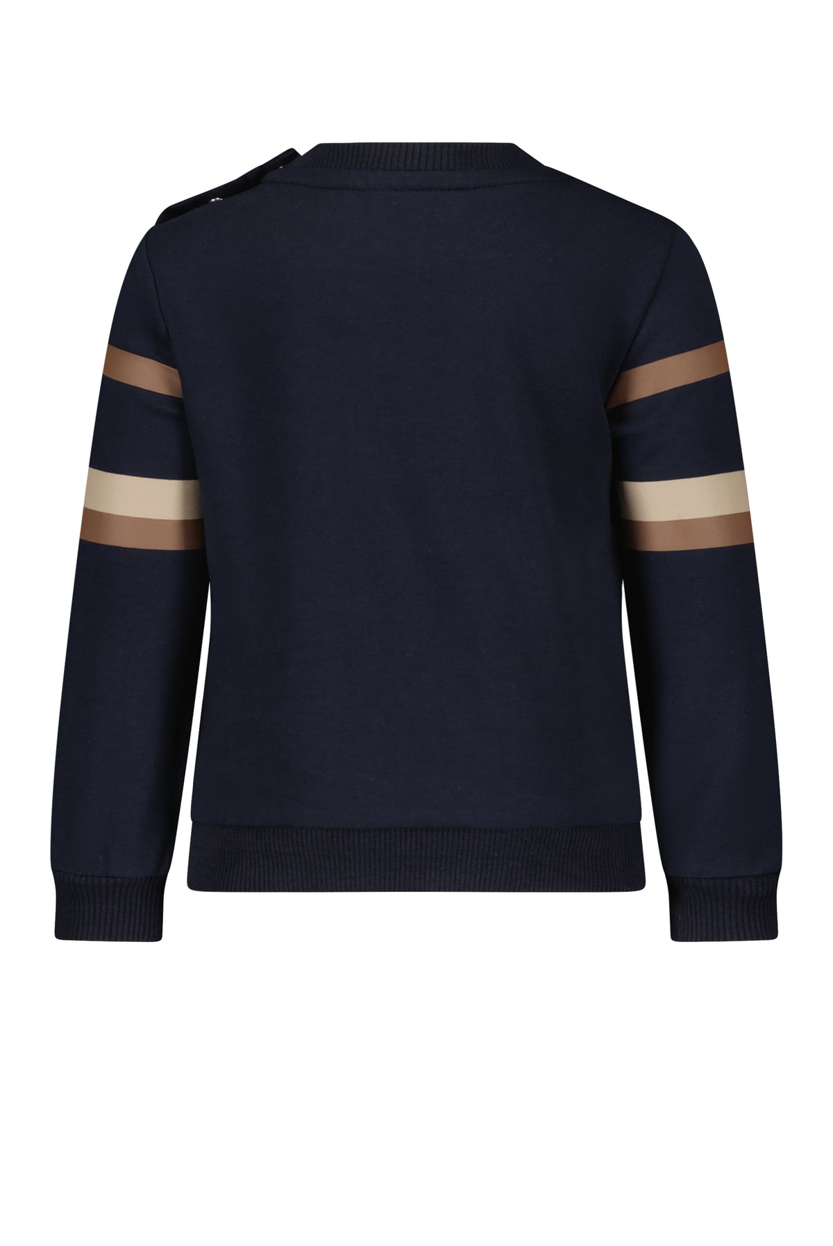◘ ONNO ◘ striped sleeve sweater *Navy*