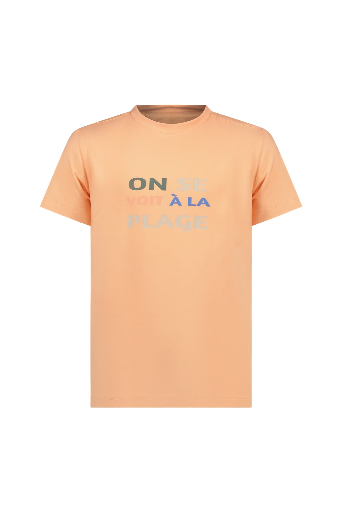 ♦ NOLAN ♦ T-shirt a la plage color pesca